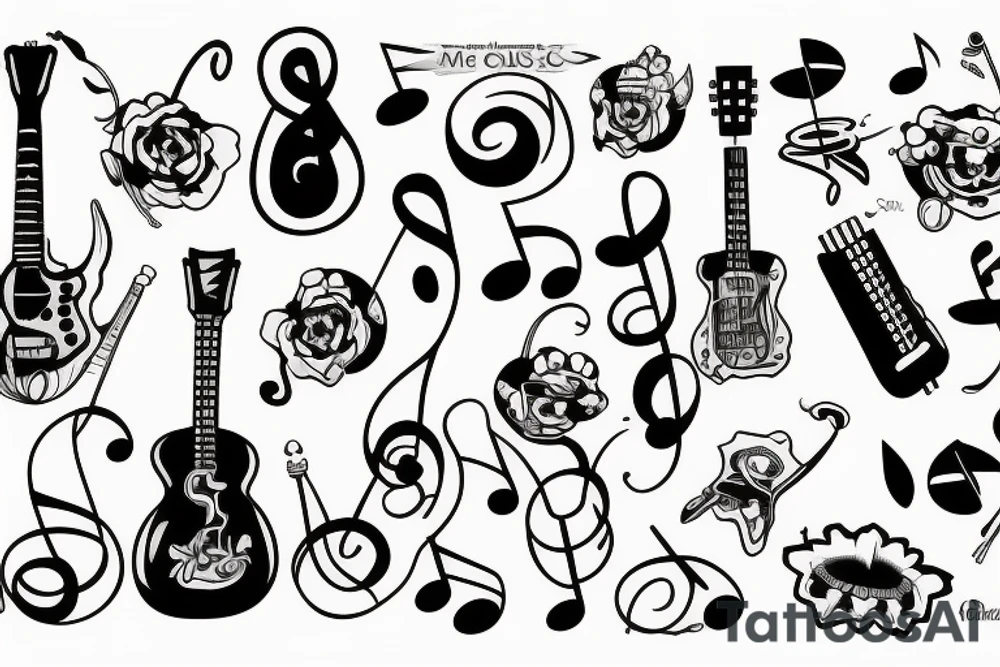 Music tattoo idea