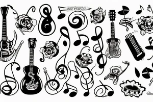 Music tattoo idea