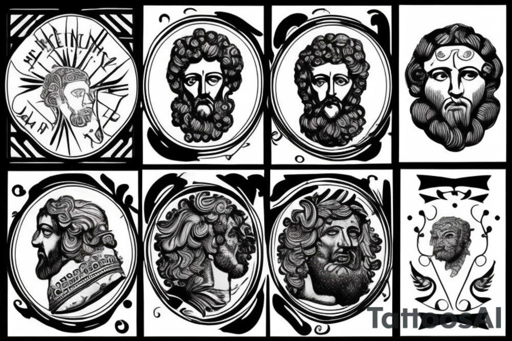 marcus aurelius and seneca tattoo idea