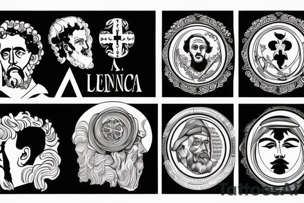 marcus aurelius and seneca tattoo idea