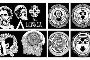 marcus aurelius and seneca tattoo idea