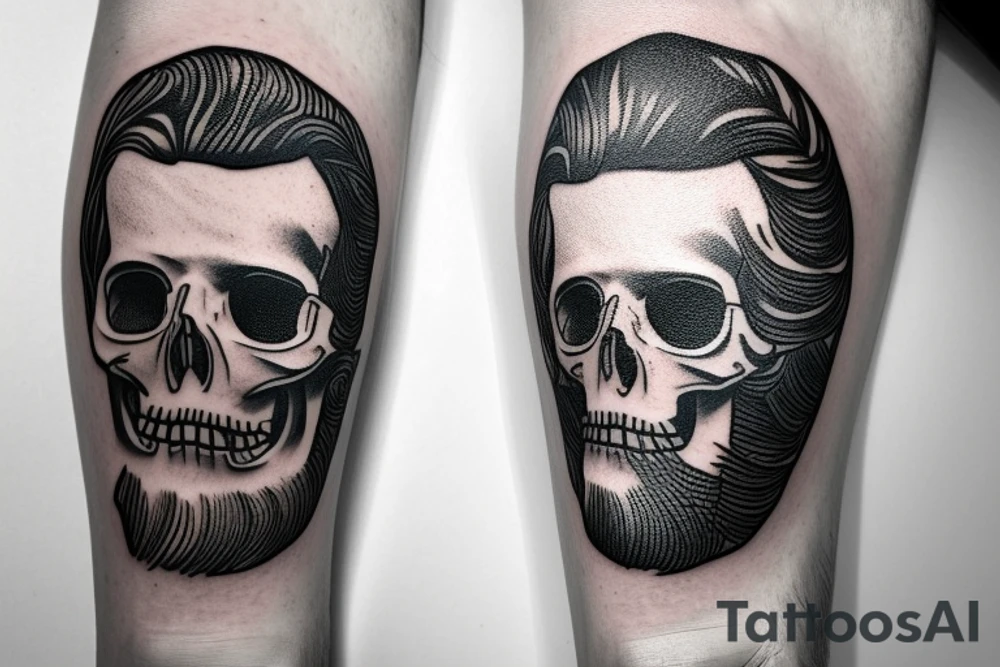 marcus aurelius half faced skull the other face tattoo idea marcus aurelius half faced skull the other face tattoo idea
