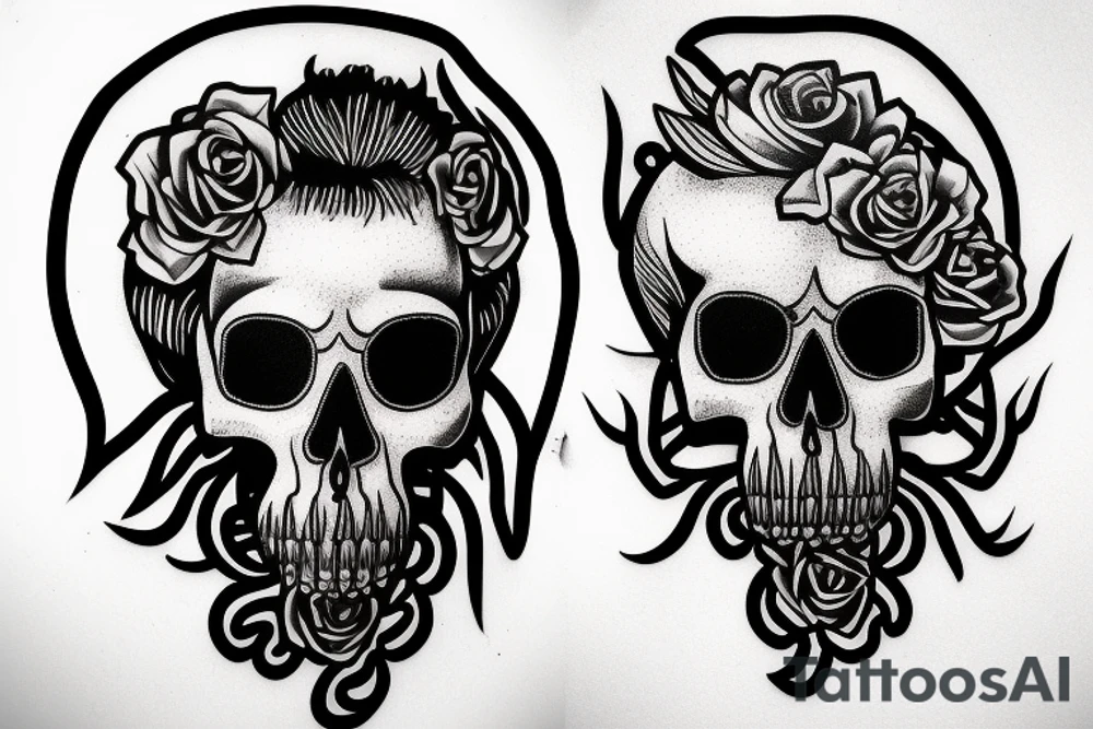 marcus aurelius half faced skull the other face tattoo idea marcus aurelius half faced skull the other face tattoo idea