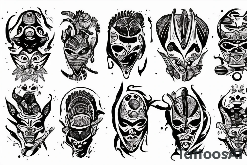 Two aliens tattoo idea