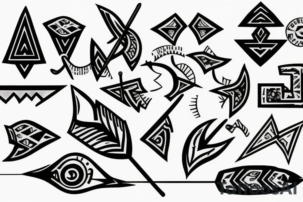 arrow with text tattoo idea