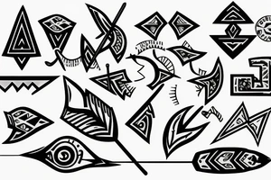 arrow with text tattoo idea