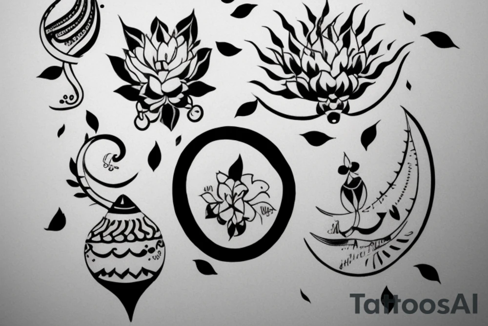 सब सुख लहै तुम्हारी सरना, तुम रक्षक काहू को डरना tattoo idea