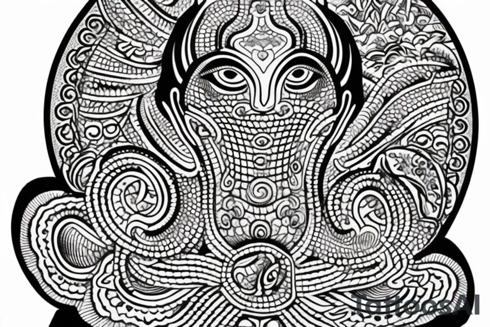 Buddah, om position tattoo idea