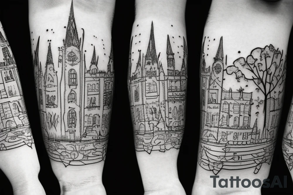Wien in the snow time tattoo idea