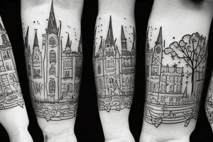 Wien in the snow time tattoo idea
