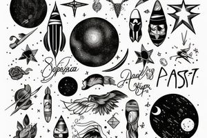 per aspera ad astra tattoo idea