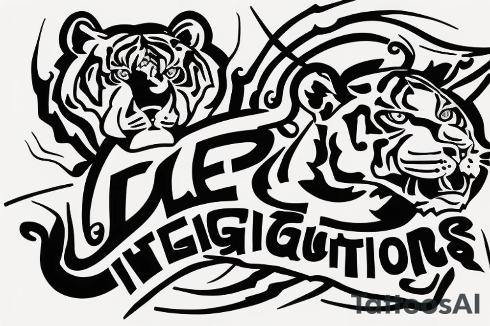 Logo for a band called "The integration of teachers, tigers and teenagers." tattoo idea