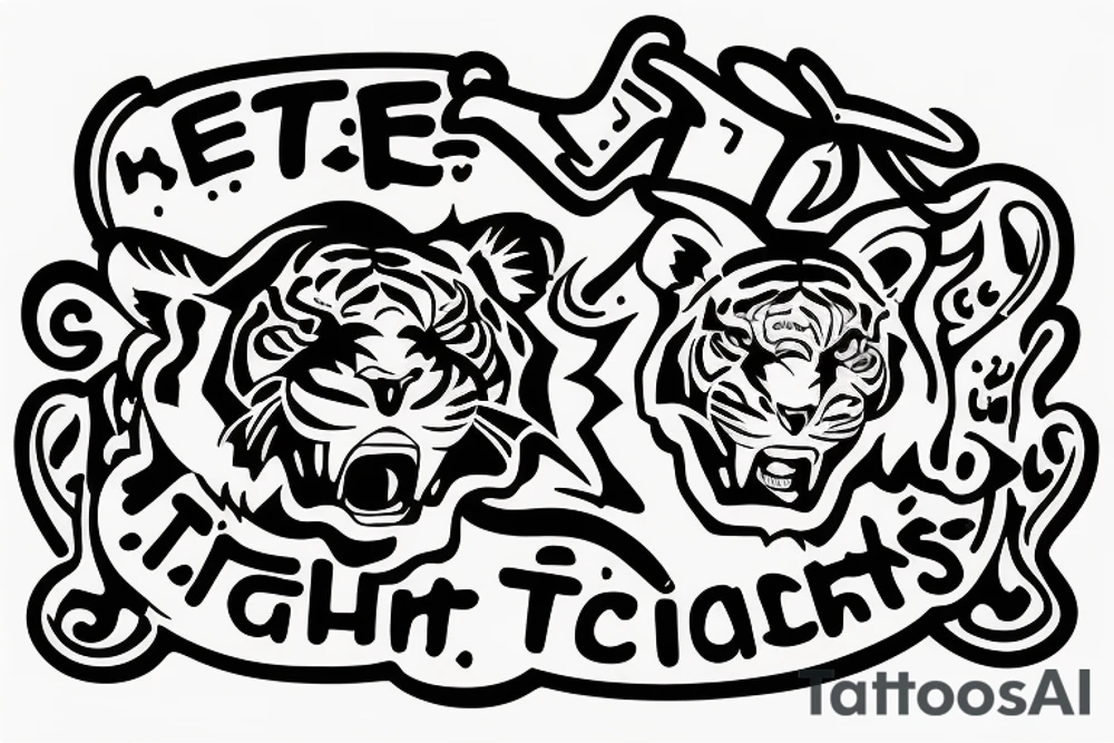 Logo for a band called "The integration of teachers, tigers and teenagers." tattoo idea