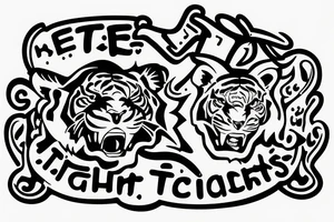 Logo for a band called "The integration of teachers, tigers and teenagers." tattoo idea
