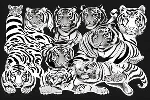 The integration of teachers, tigers and teenagers tattoo idea