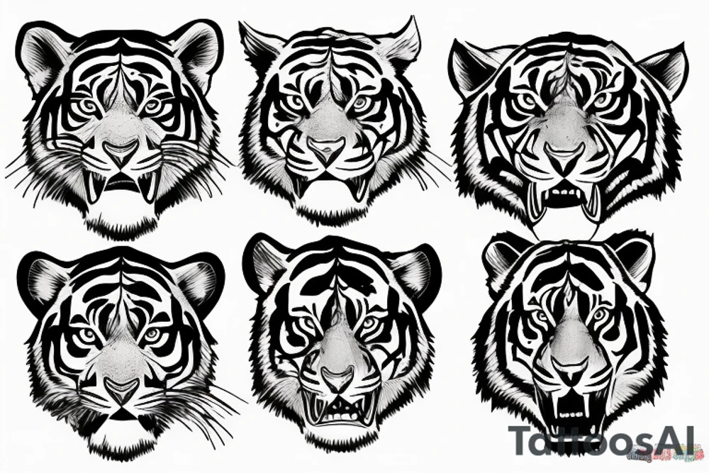 The integration of teachers, tigers and teenagers tattoo idea