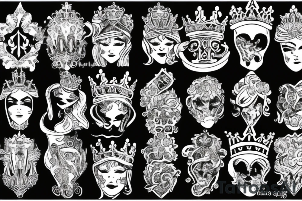 Queen Crown tattoo idea