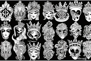 Queen Crown tattoo idea