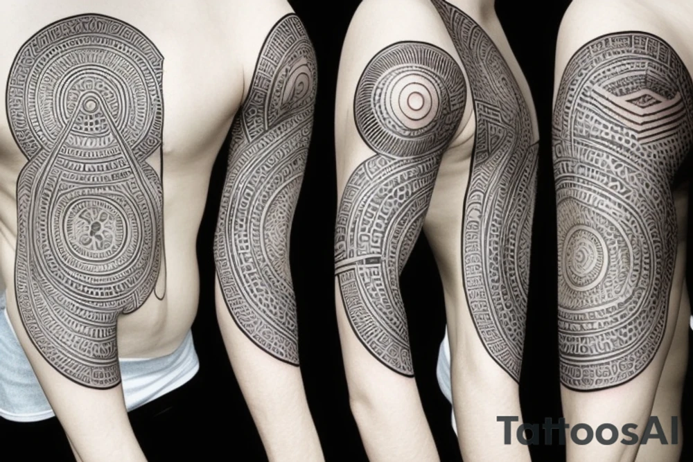 akashic field sleeve tattoo idea