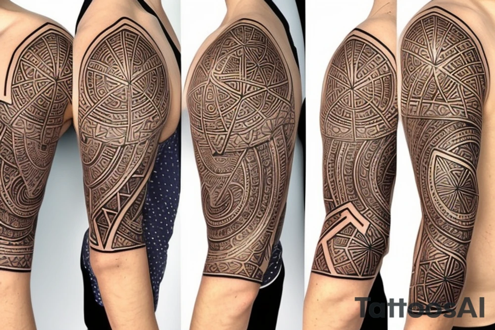 akashic field sleeve tattoo idea