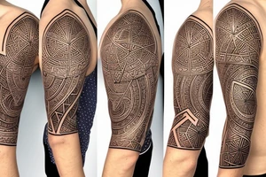 akashic field sleeve tattoo idea