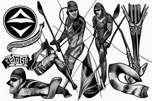 Green arrow tattoo idea