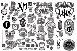 Dates in roman numerals
XII.X.MCLXXXI
XVI.VII.MCMLXXXIV
XVIII.VII.MMVI
XXIII.III.MMIX
II.IV.MMXIII tattoo idea
