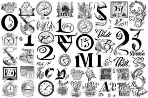 Date of birth in roman numerals tattoo idea