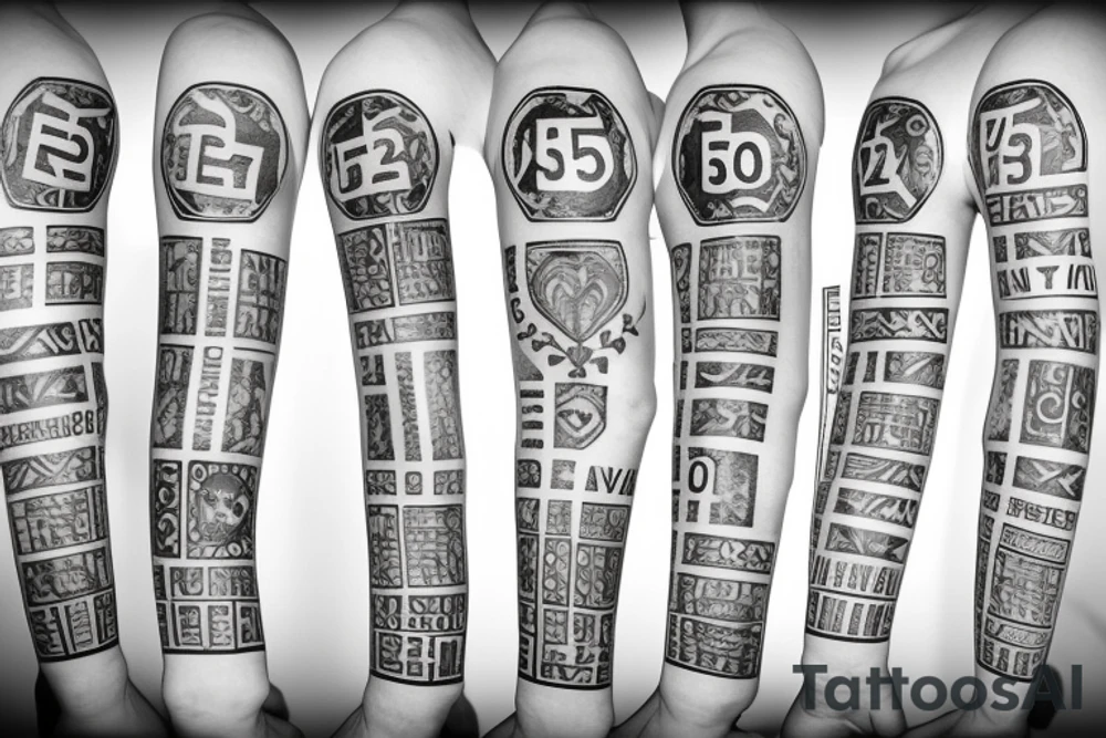 Date of birth in roman numerals tattoo idea