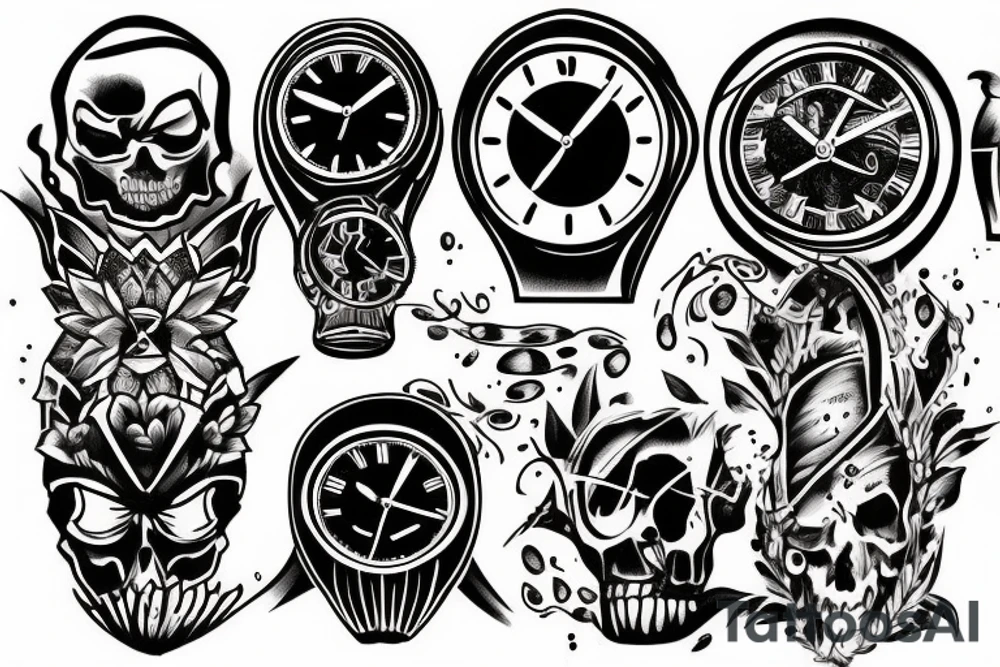 Christian darkness time tattoo idea