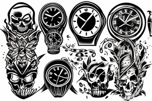 Christian darkness time tattoo idea
