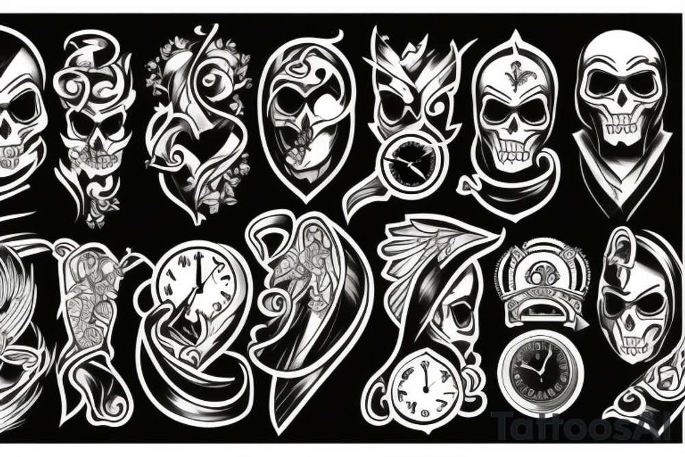Christian darkness time tattoo idea