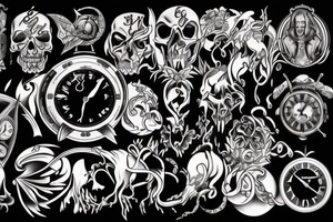 Christian darkness time tattoo idea