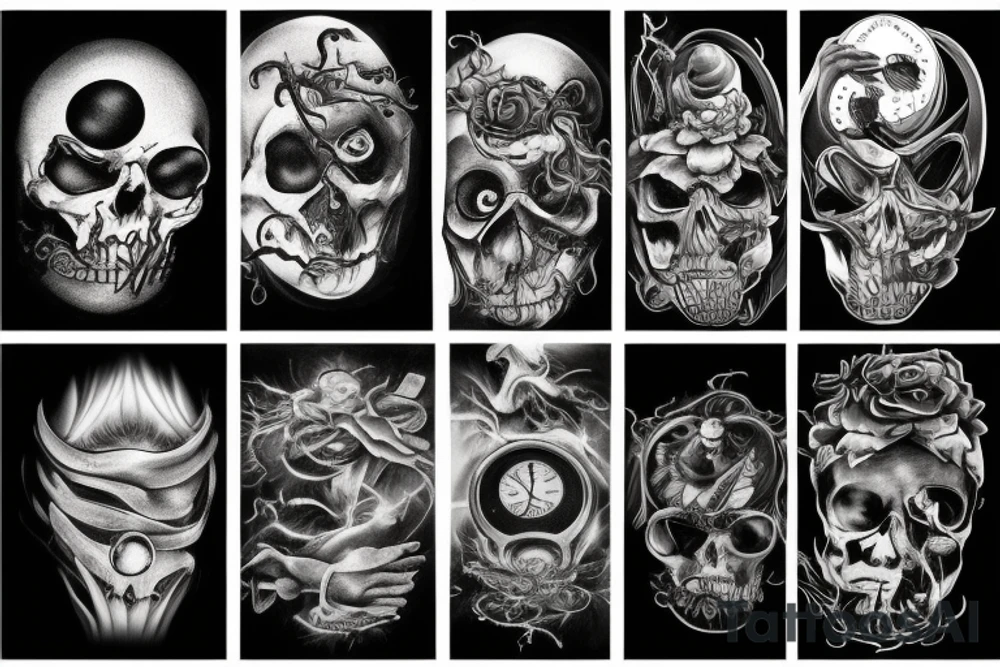 Christian darkness time tattoo idea