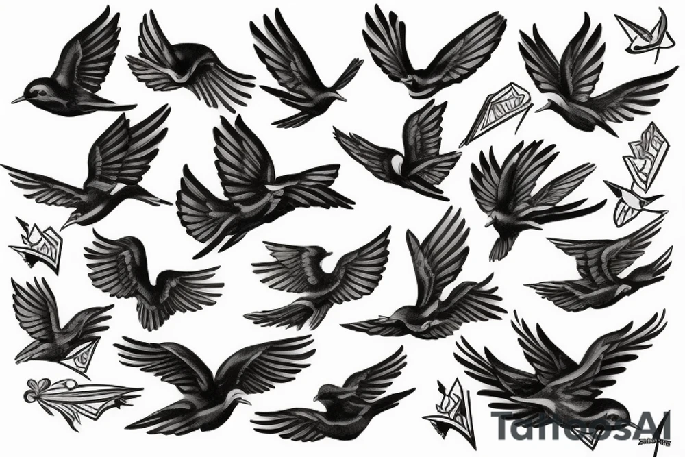 swallow tattoo idea