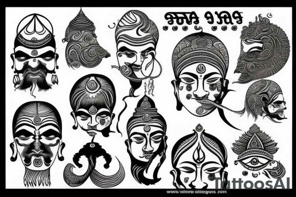 water tatto that impregnate ganga river coming out of shiv ji head tattoo idea