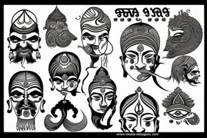 water tatto that impregnate ganga river coming out of shiv ji head tattoo idea