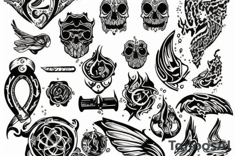 water tattoo for mens tattoo idea