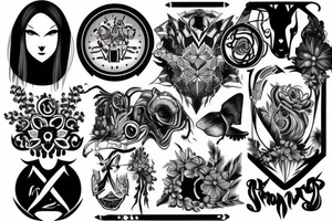nordic shoulder and chest tattoo idea