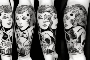 Shotgun shooting joy tattoo idea