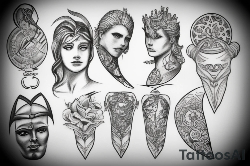 Greek Gods tattoo idea