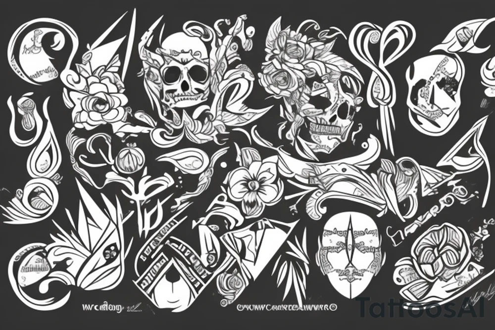 Wąż czerwono czarny tattoo idea