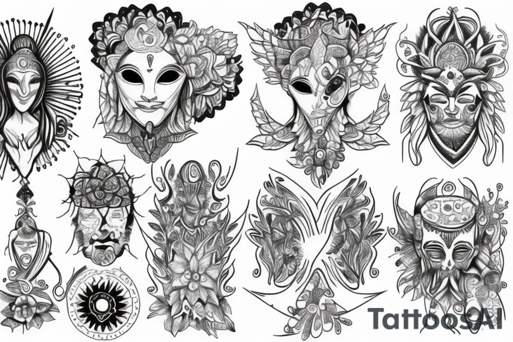 spiritual person tattoo idea