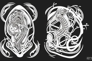 birth in artificial womb tattoo idea