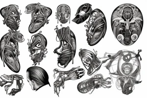 birth in artificial womb tattoo idea