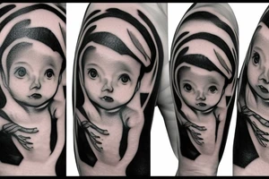 fetus in artificial womb tattoo idea