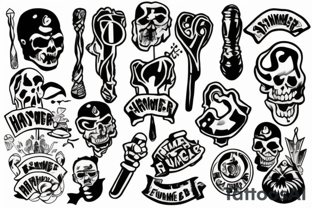 Forever suspicious hammer tattoo idea