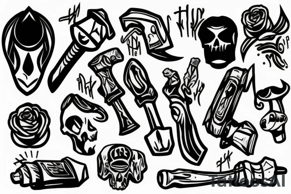 Forever suspicious hammer tattoo idea