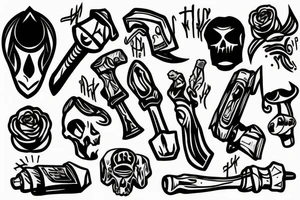 Forever suspicious hammer tattoo idea