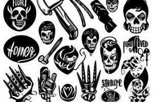 Forever suspicious hammer tattoo idea